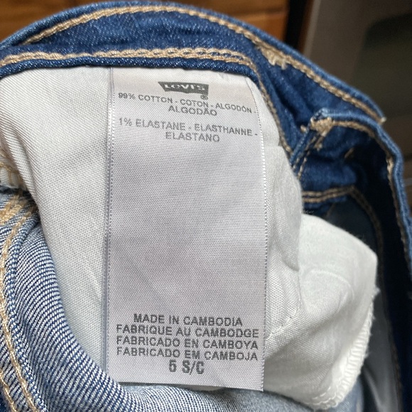 Levi's Women's Demi Curve Low Cut Skinny Jeans Blue Jeans Size 6 - Picture 5 of 8
